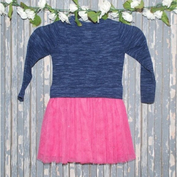 Girl's Youngland Dress Size 4 Sweater Top Tulle Skirt Embroidered Floral - Picture 8 of 11